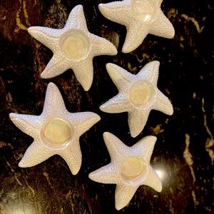 Star Fish Tea Light Candle Holder (set of 5)